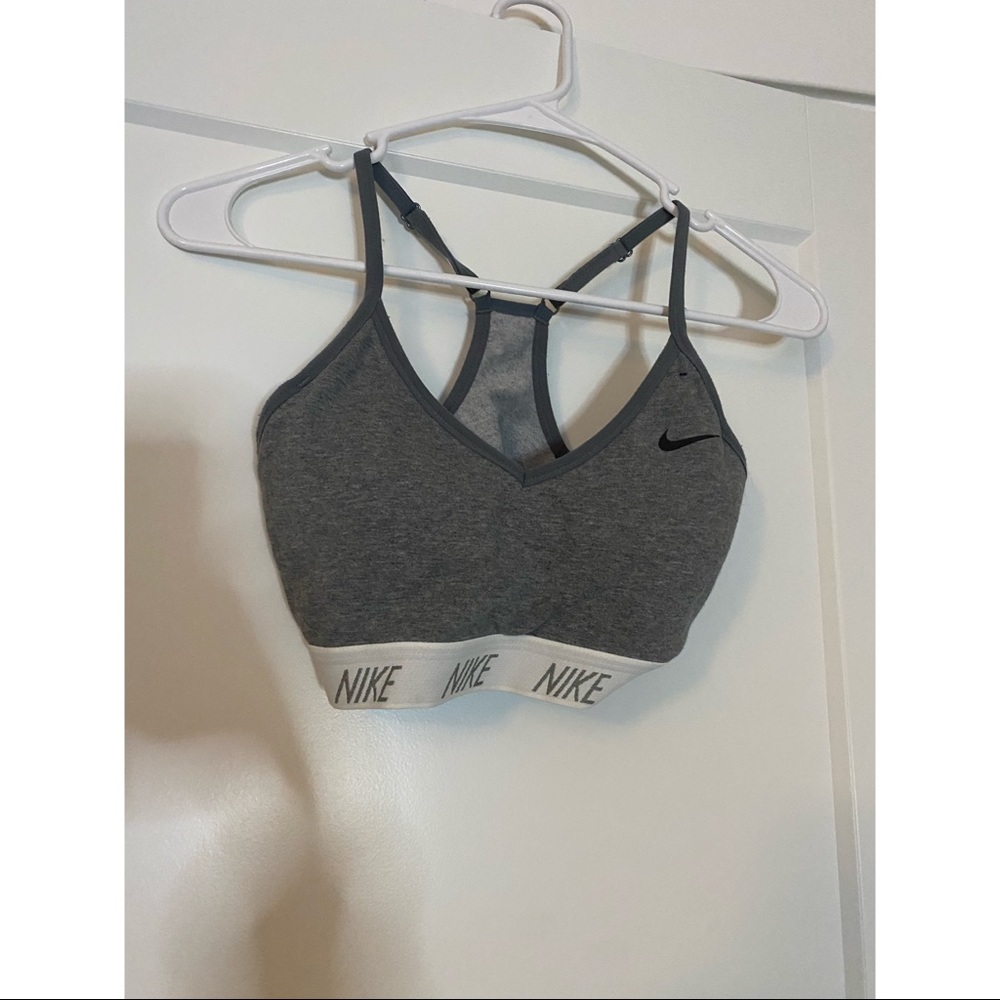 Grey Nike Small Sports Bra